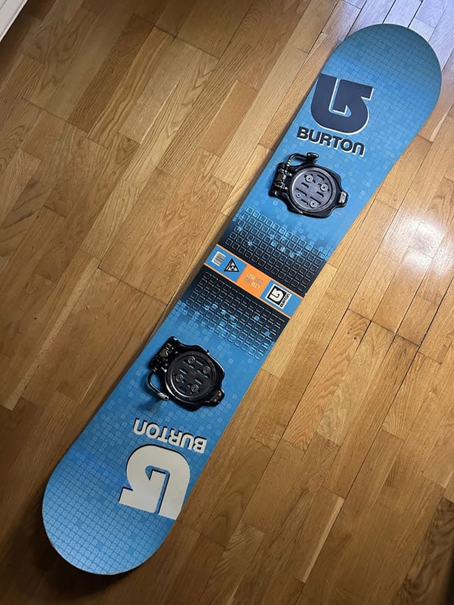 Сноуборд Burton внутренняя сторона