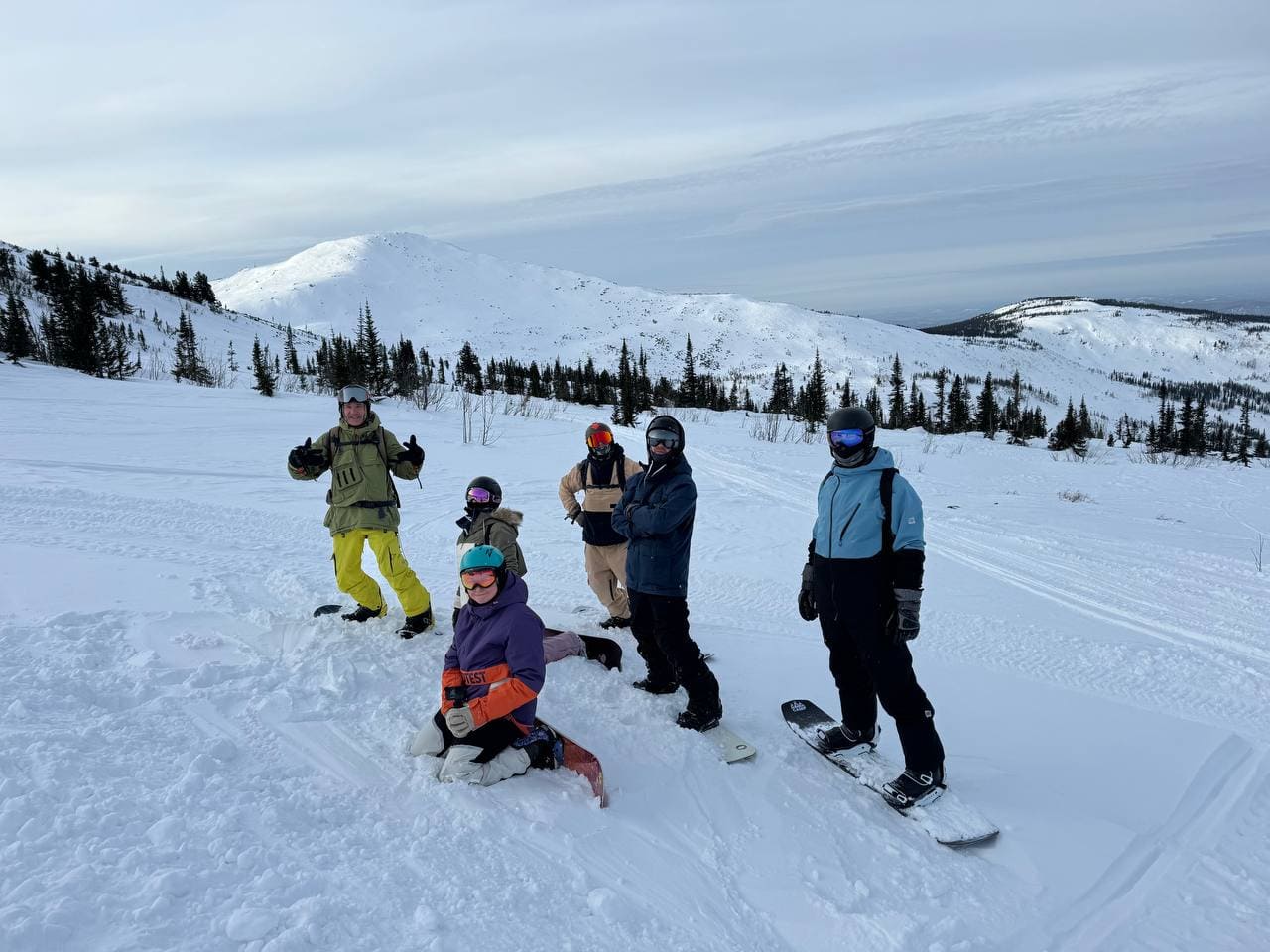 Сноуборд в Шерегеше