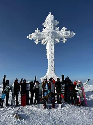 Обучение сноуборду. Маналыч тур.